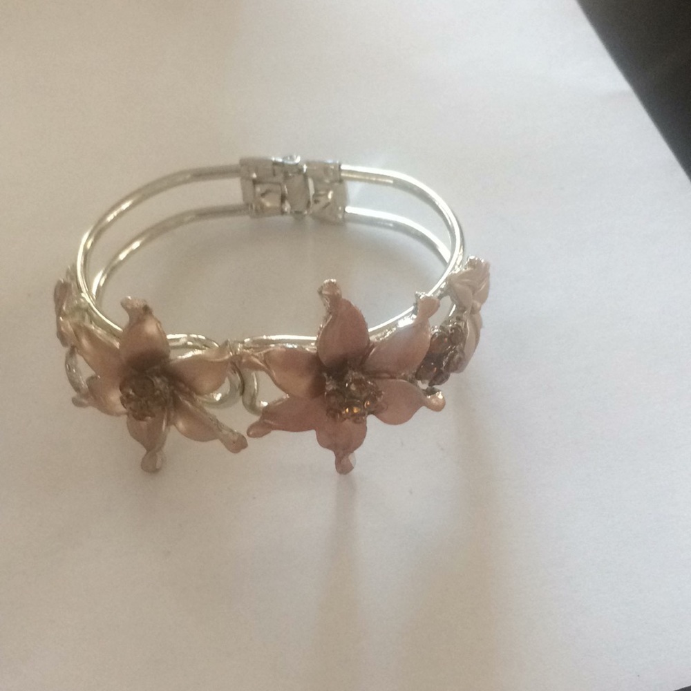 NEW enamel hinge cuff bracelet